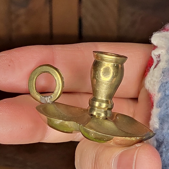 Mini Brass Candle Holder - Picture 11 of 11
